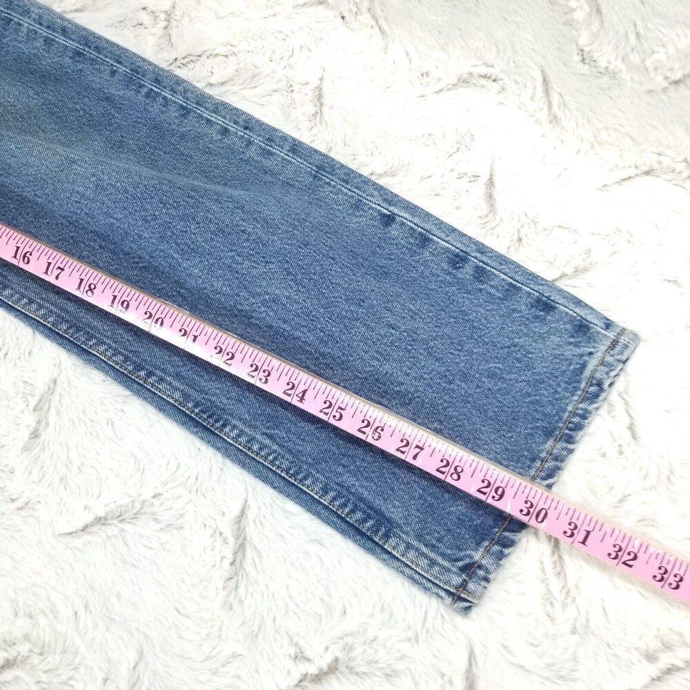 Vintage Levis Jeans Mens 34×30 Blue 501 Straight Button Fly Dark Wash Denim - Picture 6 of 11